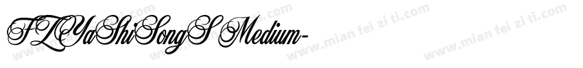 FZYaShiSongS Medium字体转换